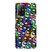 Чохли Амонг Ас для Oppo F19 Pro Plus 5G (AlphaPrint) (Убитий)