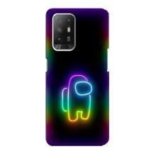 Чохли Амонг Ас для Oppo F19 Pro Plus 5G (AlphaPrint) (Яскравий скін)