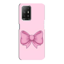Чехол банты для Oppo F19 Pro Plus 5G – Розовый бантик