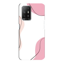 Чехол цветочный дизайн для Oppo F19 Pro Plus 5G – Розовый фон