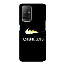 Чохол з логтипом Найк на Oppo F19 Pro Plus 5G (Nike just do it)