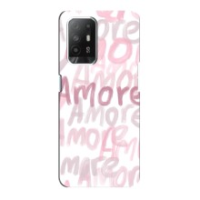 Чохол з розовим принтом для Oppo F19 Pro Plus 5G (Любов)