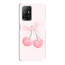 Чохол з розовим принтом для Oppo F19 Pro Plus 5G (Рожеві вишні)