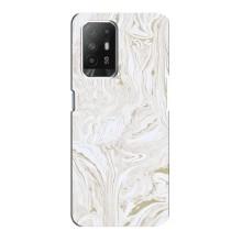 Мраморный чехол на Oppo F19 Pro Plus 5G (VPrint) – Белый мрамор