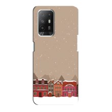 Новорічні, Святкові Чохли для Oppo F19 Pro Plus 5G - 2024 год (Зимове місто)