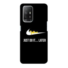 Силиконовый Чехол на Oppo F19 Pro Plus 5G с картинкой Nike – Later