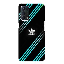 Чехлы Адидас для Oppo F19 (AlphaPrint) (Адидас с полосами)