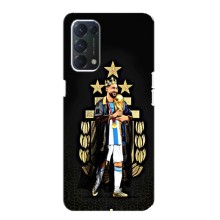 Чехлы для Oppo F19 (Leo чемпион) (AlphaPrint) (Месси Король)