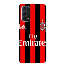 Чехлы для Oppo F19 (VPrint) - Футбольные клубы (Milan)