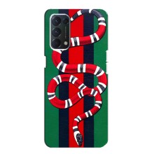 Чехлы ГУЧЧИ для Оппо Ф19 (AlphaPrint) (Gucci змия)