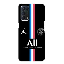 Чехлы PSG для Oppo F19 (AlphaPrint) (футболка ПСЖ)
