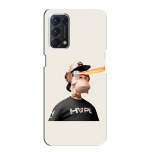 Чехлы с Обезьянами NFT для Oppo F19 (AlphaPrint) (обезьяна NFT в очках)