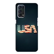 Чехол Флаг USA для Oppo F19 – USA