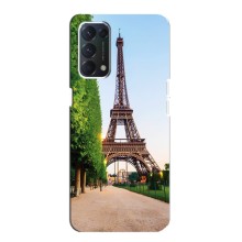 Чехол Эйфелева Башня для Oppo F19 - (AlphaPrint) (Дорога в Париж)