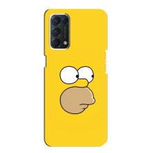 Чехол с Симпсонами для Oppo F19 (VPrint) (Гомер)