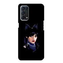 Чехлы Венсдей на Oppo F19 Уэнсдей (AlphaPrint) (серьезная Уэнздей)