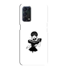 Чехлы Венсдей на Oppo F19 Уэнсдей (AlphaPrint) (танец Уэнздей)