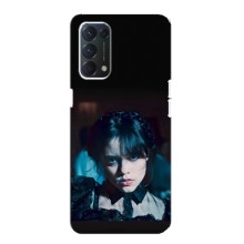 Чехлы Венсдей на Oppo F19 Уэнсдей (AlphaPrint) (взгляд Уэнздей)