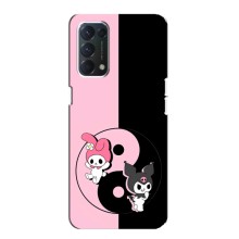 Чехол с кроликом Куроми на Oppo F19 (Куроми Инь Янь)