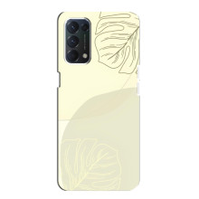 Чохол квітковий дизайн для Oppo F19 – Зелений фон