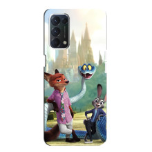 Чехол Зоотрополіс на Oppo F19 – Ник Джуди и змея