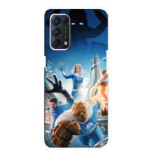 Чехол с принтом Фантастическая четверка для Oppo F19 – Герои Фантастической четверки