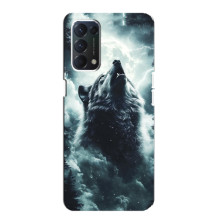 Чехол с картинкой «Хищники» для Oppo F19 – Волк