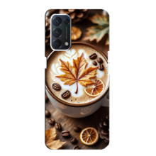 Чохол з унікальним дизайном 'Осінь з кавою' для Oppo F19 – Пряна кава