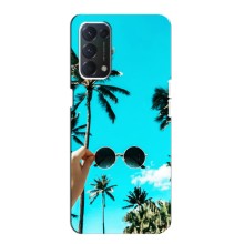 Силиконовый чехол с КАРТИНКАМИ лето для Oppo F19 (AlphaPrint) (Взгляд лето)