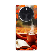Чехол с уникальным дизайном «Осень с кофе» для OPPO F31 Pro Plus – Кофе и дождь