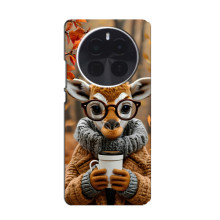 Друкований чохол 'Звірята з кавою' для OPPO F31 Pro Plus – Жираф з кавою