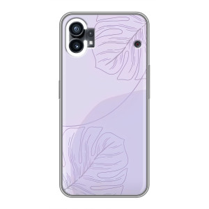 Чехол цветочный дизайн для OPPO F31 (Монстера фиолетовая)