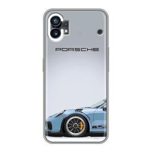 Чехол с авто Порше для OPPO F31 – Голубой Порше