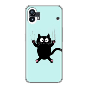 Силиконовый чехол с котиком для OPPO F31