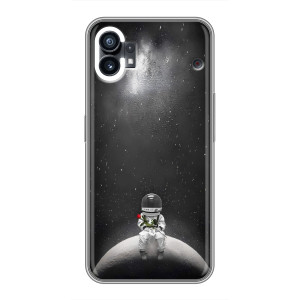 Силіконовый Чохол з принтом "Космонавти" на OPPO F31 – Космонавт романтик