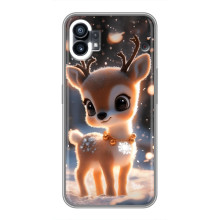 Яскравий чохол для OPPO F31 з Зимові Оленята – Оленятко