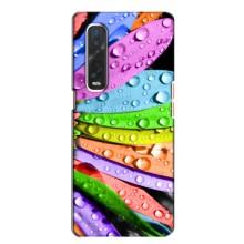 Чехлы (ART) Цветы на Oppo Find X2 (VPrint) (Семицветик)