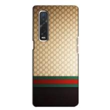 Чехлы Бренд GUCCI для Oppo Find X2 – Фон Гуччи