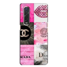 Чехол (Dior, Prada, YSL, Chanel) для Oppo Find X2 – Модница