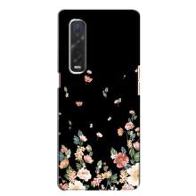 Чехол для Оппо Финд х2 - с принтом (Дизайнерские) (AlphaPrint) (Маленькие цветы)