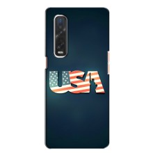 Чехол Флаг USA для Oppo Find X2 – USA