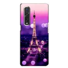 Чехол Эйфелева Башня для Oppo Find X2 - (AlphaPrint) (Париж Башня)