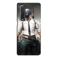 Чехол PUBG для Оппо Финд х2 (AlphaPrint) (Пабг мен)