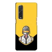Чехол PUBG для Оппо Финд х2 (AlphaPrint) (Пабг в шлеме)