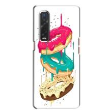Чехол с изображением  вкусной еды для Oppo Find X2 – Сочные пончики