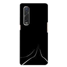 Чехол с картинками на черном фоне для Oppo Find X2 – Дорога