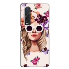 Чехол с картинкой Модные Девчонки Oppo Find X2 – Девушка в очках