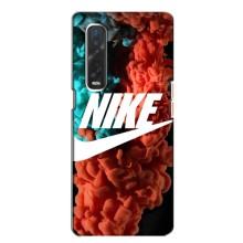 Чехол для Oppo Find X2 - с принтом Найк (AlphaPrint) (Дымчатый найк)