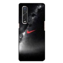 Чехол для Oppo Find X2 - с принтом Найк (AlphaPrint) (Найк красный)
