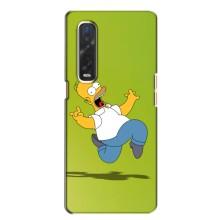 Чехол с Симпсонами для Oppo Find X2 (VPrint) (Гомер Симпсон)